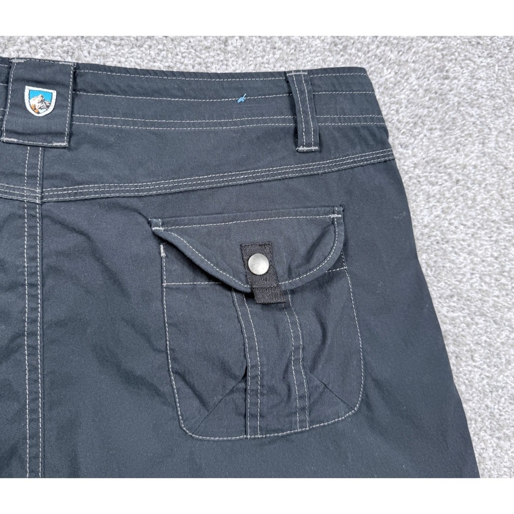 Kuhl Splash Roll Up Cargo Hiking Pants Womens 12 Regular Black Outdoor - Picture 10 of 12